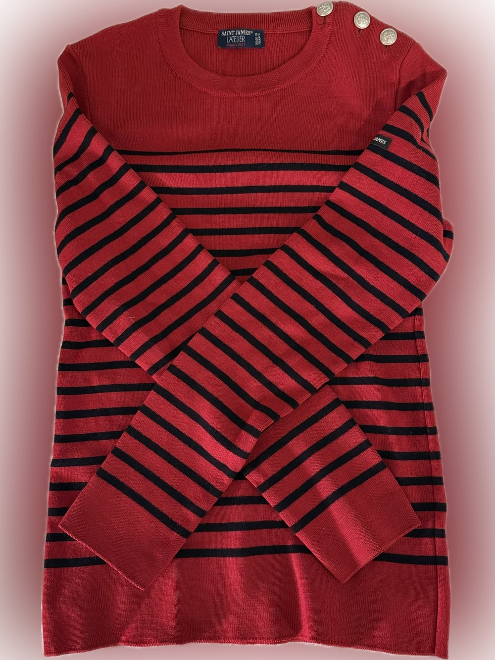 Saint James 100% Wool Breton Sweater